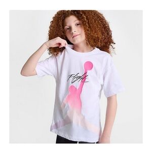 NWT Jordan Kids Flight Pink and White Fade Jumpman Tee ~M
